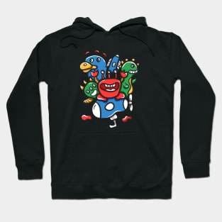 Monster Character Doodle Art Hoodie